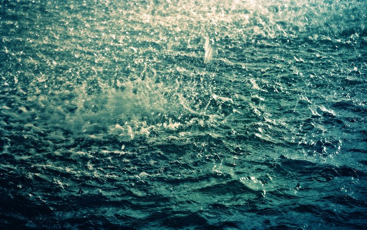 вода, волны, море, капли, брызги, дождь, рябь, water, wave, sea, drops, squirt, rain, ruffle