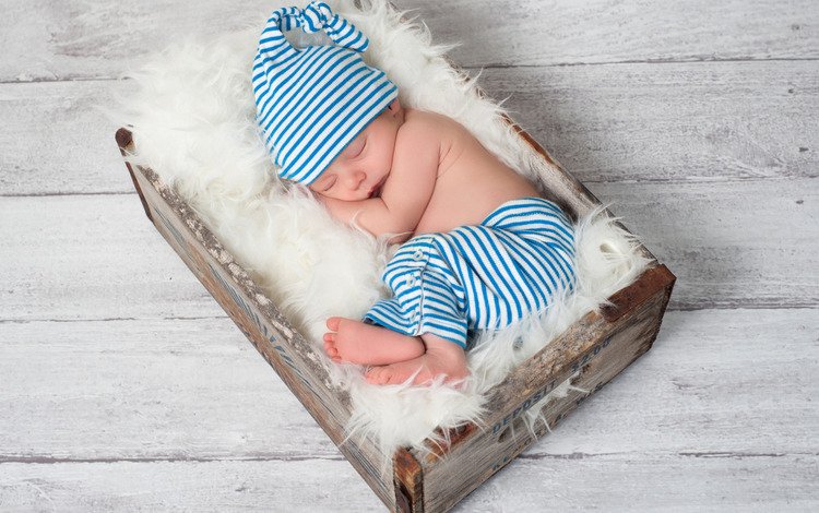 спит, мальчик, младенец, шапочка, мех, дерева, штанишки, sleeping, boy, baby, cap, fur, wood, pants