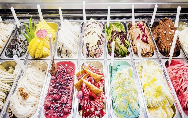 мороженое, разноцветное, сладкое, вкусно, ice cream, colorful, sweet, delicious