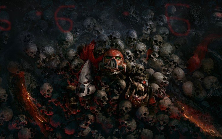 черепа и адский номер 666, skull hell and the number 666