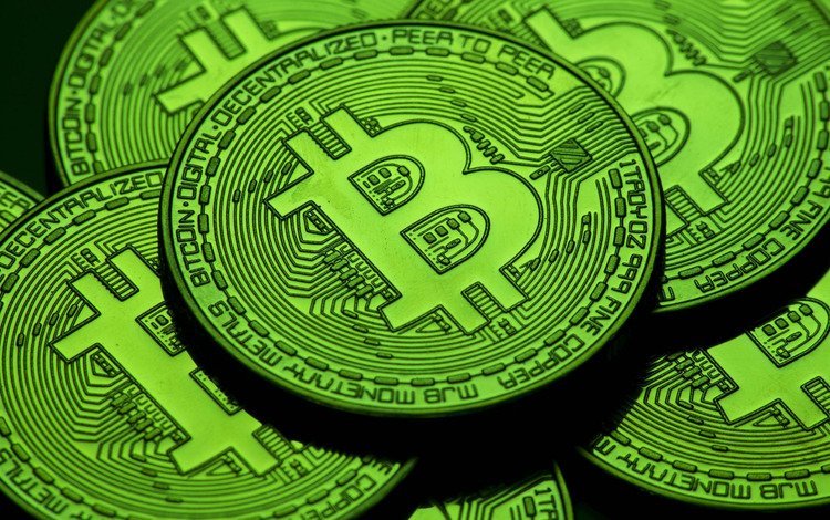 зелёный, монеты, btc, биткоин, green, coins, bitcoin