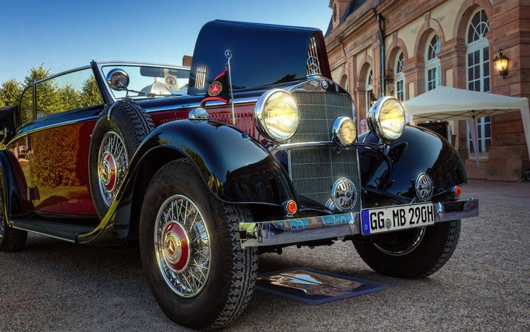 фото, ретро, авто, мерседес-бенц, 1936, cabriolet, 290 b, photo, retro, auto, mercedes-benz