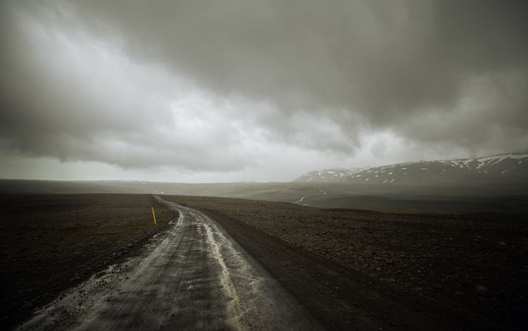 дорога, облака, природа, пейзаж, гора, исландия, road, clouds, nature, landscape, mountain, iceland