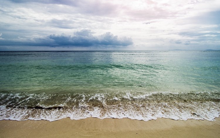 волны, море, песок, пляж, горизонт, wave, sea, sand, beach, horizon