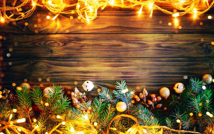 новый год, рождество, огоньки, гирлянда, новогодние украшения, декор, еловые веточки, new year, christmas, lights, garland, christmas decorations, decor