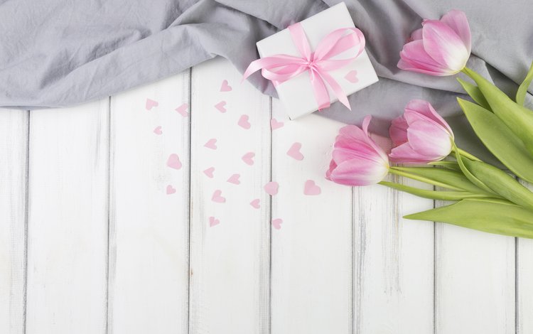 цветы, букет, тюльпаны, розовые, подарок, сердечки, сердечки., подарок ко дню влюбленных, flowers, bouquet, tulips, pink, gift, hearts, hearts., a gift for valentine's day