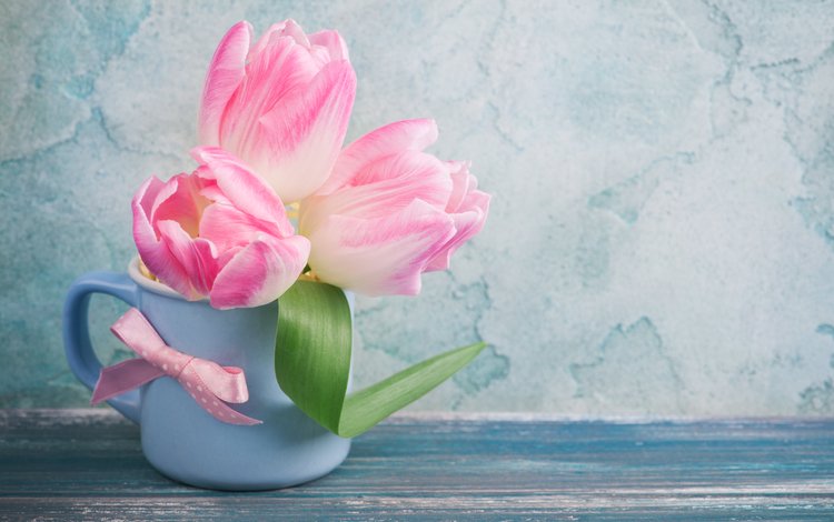 цветы, кружка, тюльпаны, розовые, irina bort, flowers, mug, tulips, pink