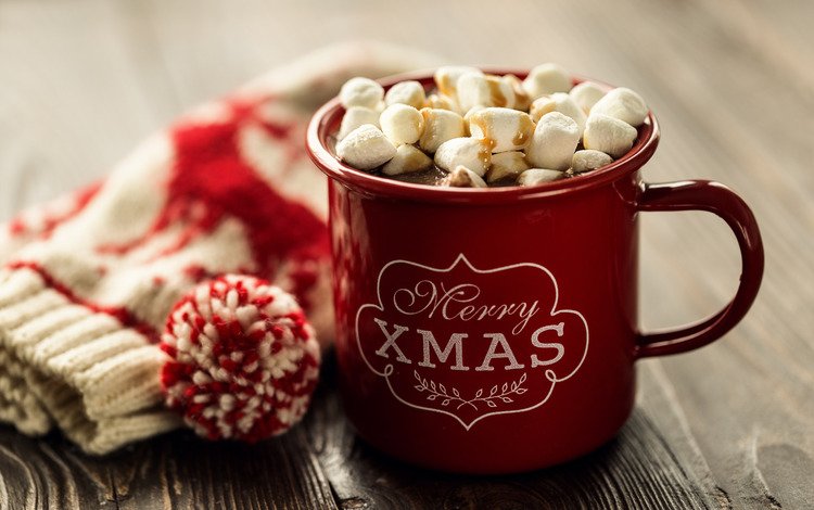 новый год, украшения, кружка, рождество, зефир, горячий шоколад, маршмеллоу, зефирки, new year, decoration, mug, christmas, marshmallows, hot chocolate
