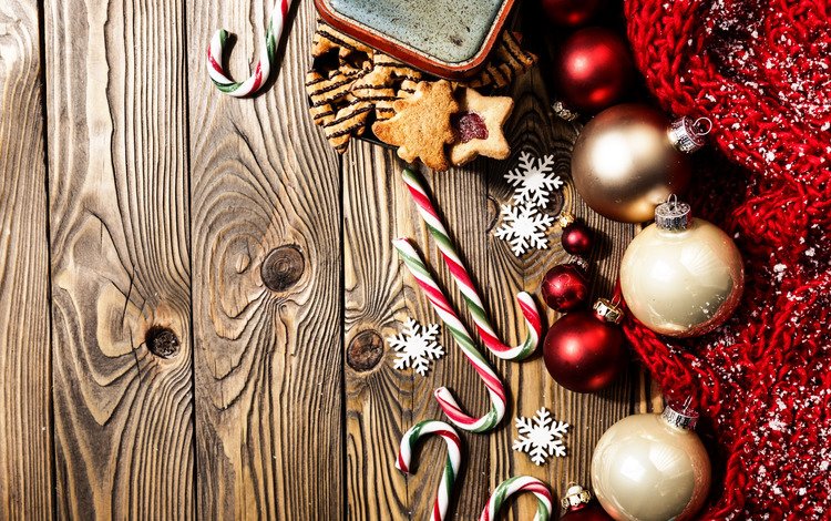 новый год, шары, украшения, рождество, печенье, леденцы, новогодние украшения, new year, balls, decoration, christmas, cookies, lollipops, christmas decorations