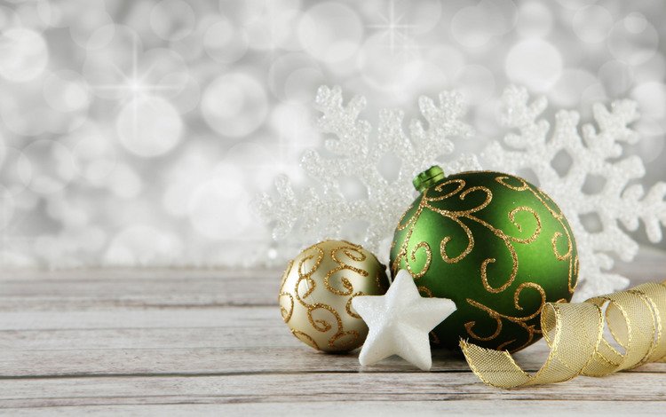 новый год, шары, украшения, звезда, лента, праздник, рождество, снежинка, new year, balls, decoration, star, tape, holiday, christmas, snowflake