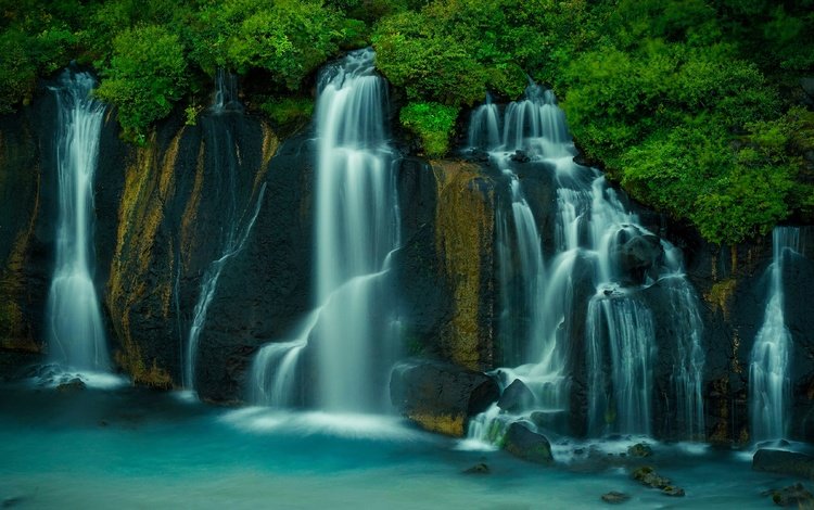 водопад, поток, waterfall, stream