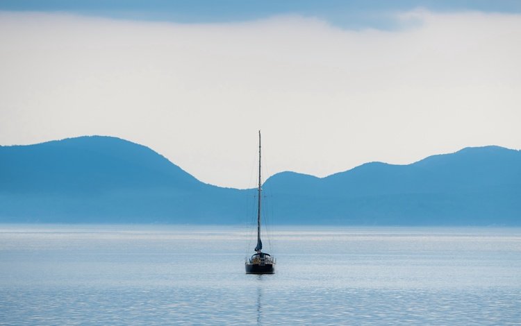 море, лодка, минимализм, sea, boat, minimalism