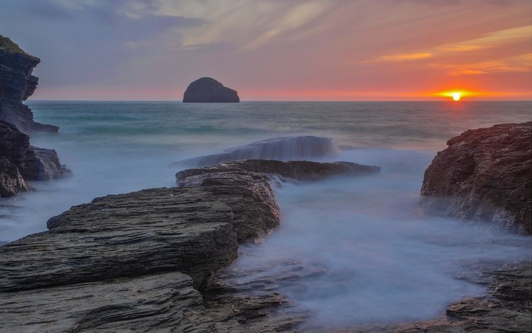 скалы, закат, океан, австралия, rocks, sunset, the ocean, australia