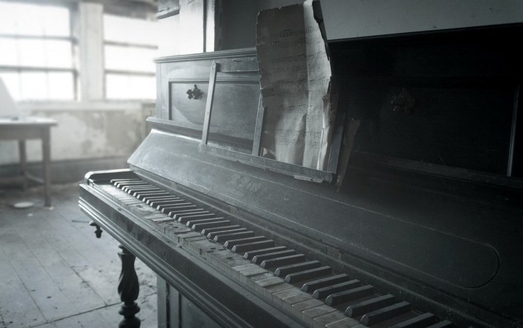 музыка, старый, пианино, музыкальный инструмент, music, old, piano, musical instrument