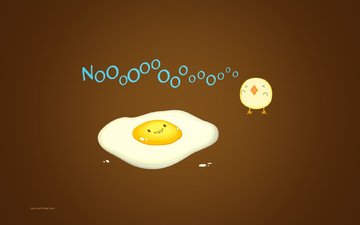 цыплёнок, яйцо, nooo