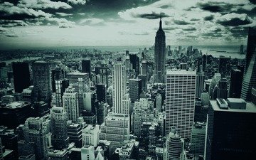 обои, города, небоскребы, мегаполис, сша, нью-йорк, широкоформатные, 1920 x 1200, new york minute, городской пейзаж