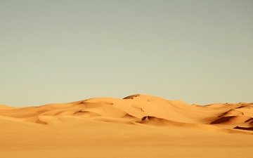 желтый, песок, пустыня, африка, ветер, жара, ландшафт, на природе