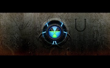 знак, радиация, radioactive, nuclear reactor
