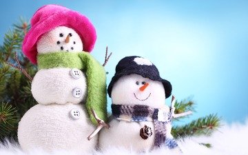 новый год, зима, снеговики, snowmans, улыбчивые