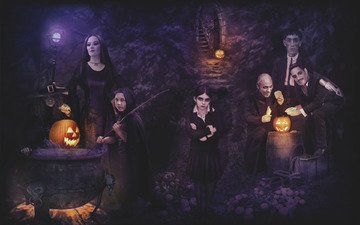 кино, хеллоуин, addams family