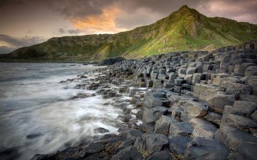 вода, горы, камни