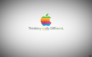 thinking really different, greener apple, эппл