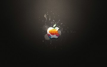 логотип, яблоко, эппл