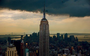 америка, нью-йорк, небоскрёб, эмпайр стейт билдинг