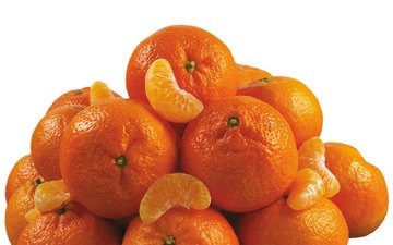 фрукты, оранжевый, мандарины, цитрусы