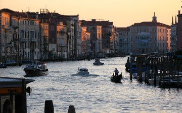 венеция, гондола, италия