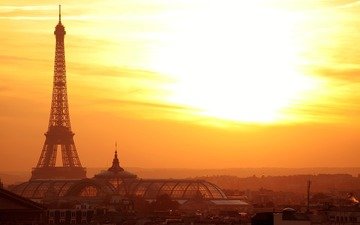 город, париж, эйфелева башня