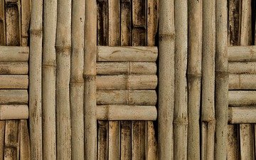 текстура, стена, бамбук, фактура, плетение