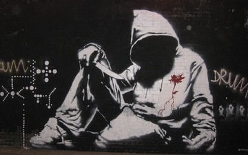 banksy, hoodie, графитти