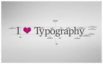типографика, метки, i love typography