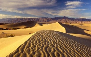горы, пустыня, дюны