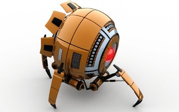робот, 3d модель, science fiction
