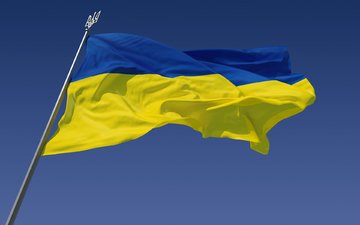 флаг, украина, малый герб