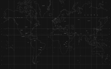 мир, карта, черный