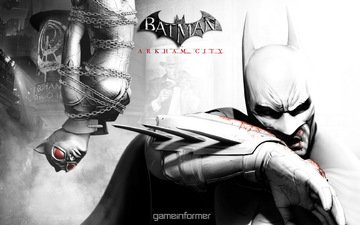 игра, бэтмен, batman arkham city, женщина кошка, game informer, аркхем