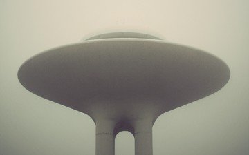 туман, тарелка, объект