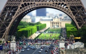 люди, париж, улица, европа, франция, эйфелева башня, пешеходы