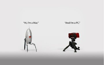привет, а, i'm a mac, i'm a pc