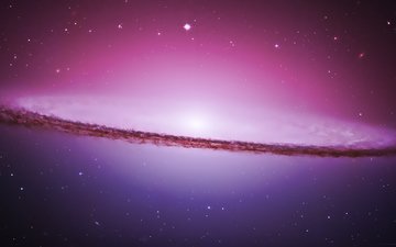 космос, фиолетовый, галактика