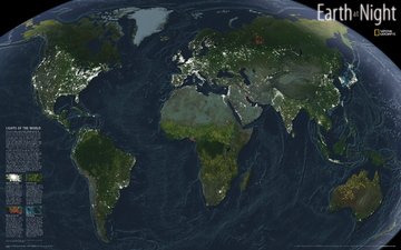 мир, карта, континенты