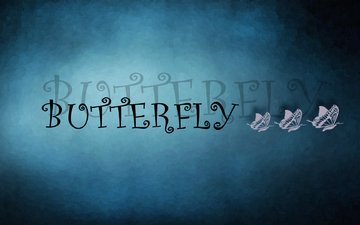бабочка, текст, три, buttefly