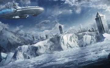 igor staritsin - futuristic snow city