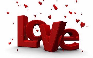 надпись, любовь, сердечки, слово, день святого валентина, 14 февраля, влюбленная, валентинов день