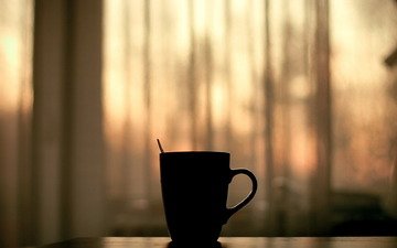 кофе, настроения, чашка, новое утро