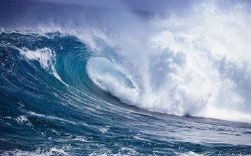 вода, волна, океан, стихия, сила