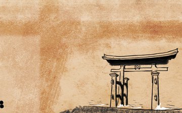 japan, shinto, torii, japanischen stil, святыня